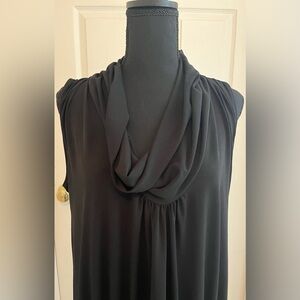 Express Black Draped Dress
